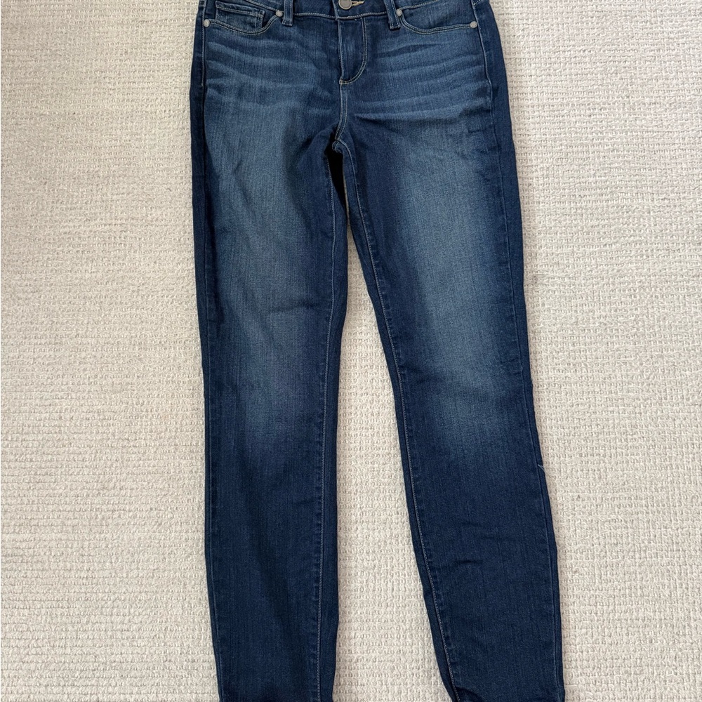PAIGE Dark Blue Skinny Jeans Verdugo Ankle